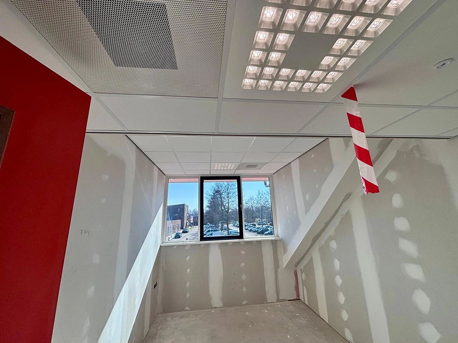 Dr Herderscheeschoo kantoor gipswanden